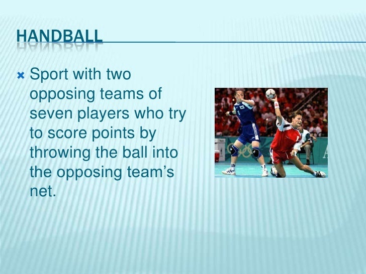 Team Sport "Handball" Visual Information