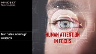 Your “unfair advantage”
in esports
HUMAN ATTENTION
IN FOCUS
 