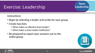 Understanding Teams and Team Structure teamstepps-module-2-slides.pptx