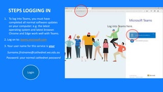 Let’s explore TEAMS
 