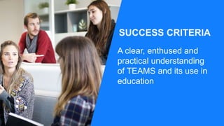 Teams is the digital meeting
room I carry in my pocket ”
“
Dr Ali Ava-tar, Directorate of School Improvement
 