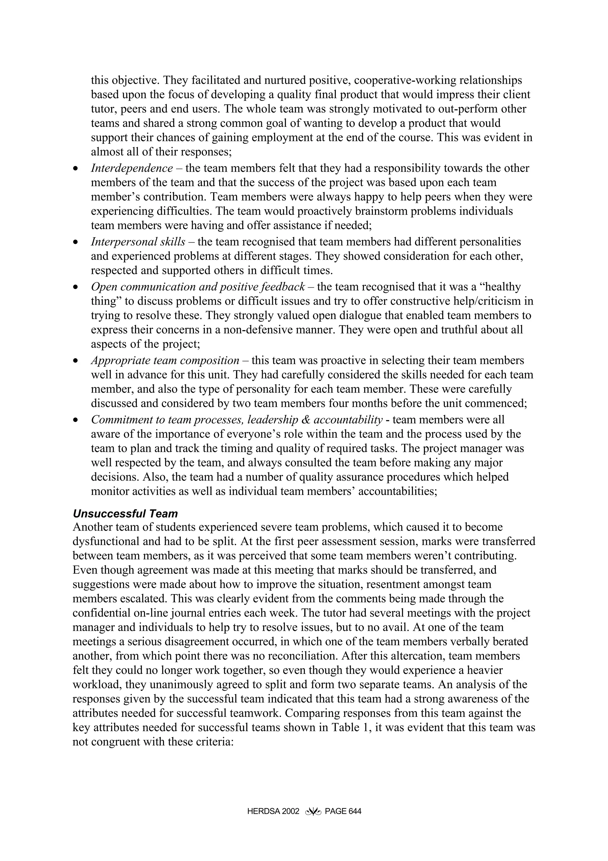 Team successful teamwork | PDF