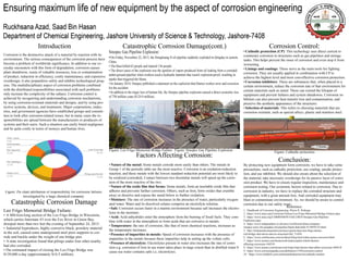 Ensuring Maximum Life of New Equipment by the Aspect of Corrosion Engineering