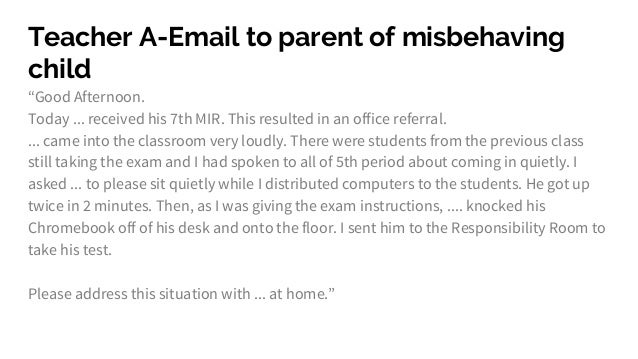 email to teacher