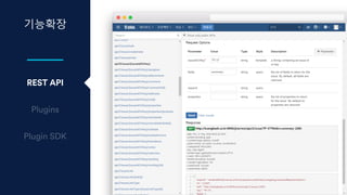 기능확장
REST API
 