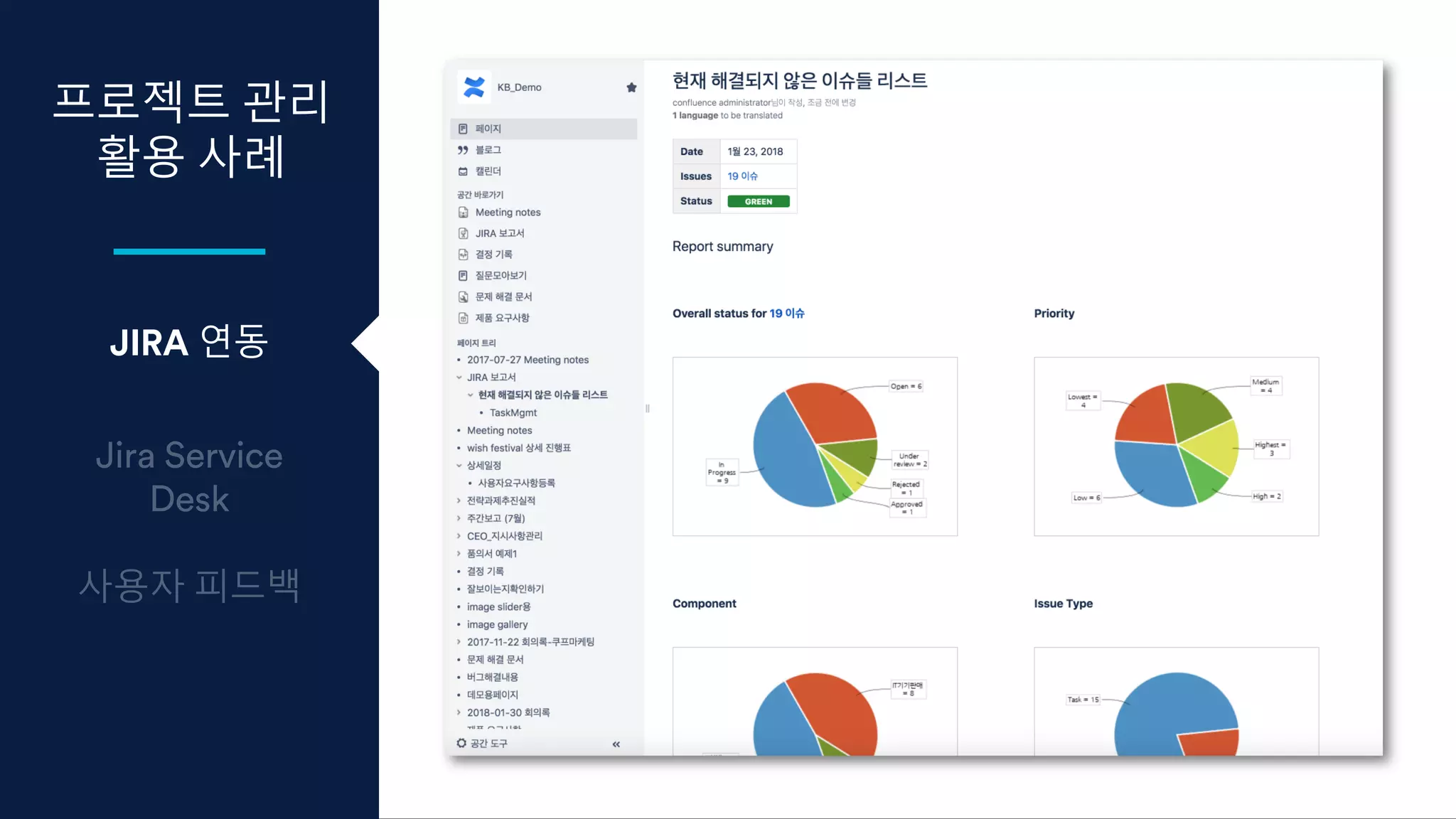 프로젝트 관리
활용 사례
JIRA 연동
 