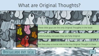 TurtleSec
20
@patigallardo.bsky.social
Most of the book is regurgitating Other People's Thoughts
That could belong in a text book for a university course
What is actual original thought in the book?
20
@patigallardo.bsky.social
These little guys are the only Original Thoughts in the book
But they play a crucial role in the tiny Original Thought in there
Unfortunately, not even they are fully Original
TurtleSec
What are Original Thoughts?
 