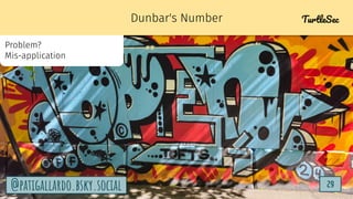 TurtleSec
29
@patigallardo.bsky.social 29
@patigallardo.bsky.social
Dunbar's Number TurtleSec
Problem?
Mis-application
 