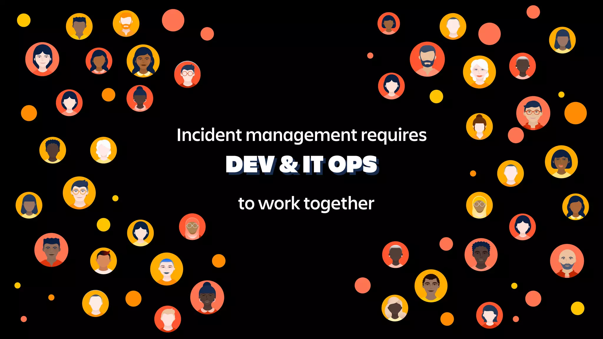 Incident management requires
DEV & IT OPS
to work together
 