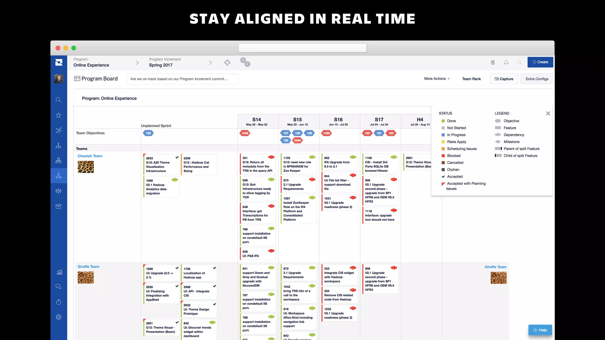 STAY ALIGNED IN REAL TIME
 