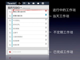 进行中的工作项
当天工作项



不定期工作项




已完成工作项
 