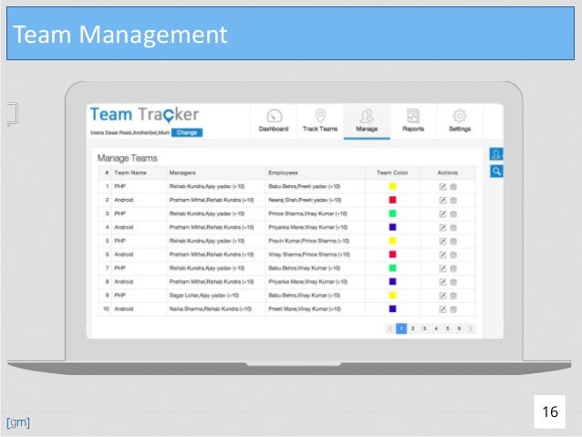 team tracker app team