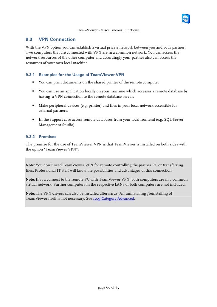 Драйвер teamviewer vpn