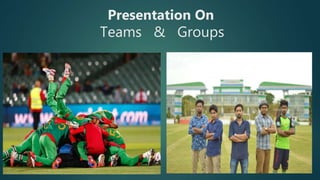 Presentation On
Teams & Groups
 