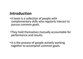 Team Function Introduction Teamwork | PDF