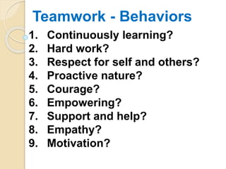 How to make Teamwork "work"  by Steven SSAMBA