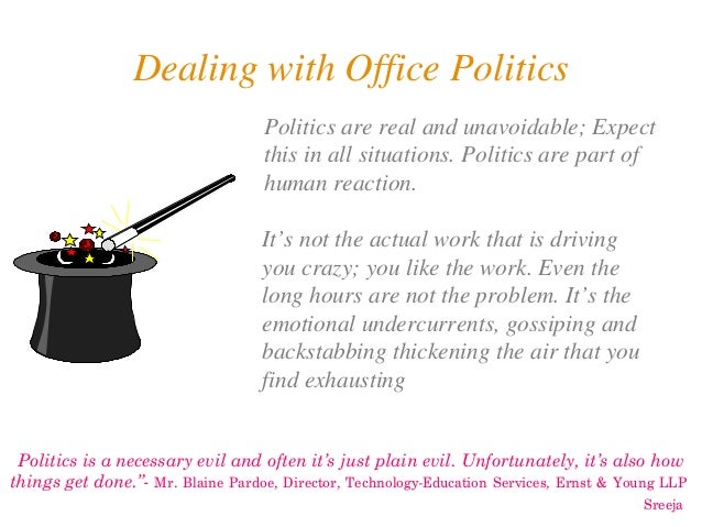 how to deal with office politics
