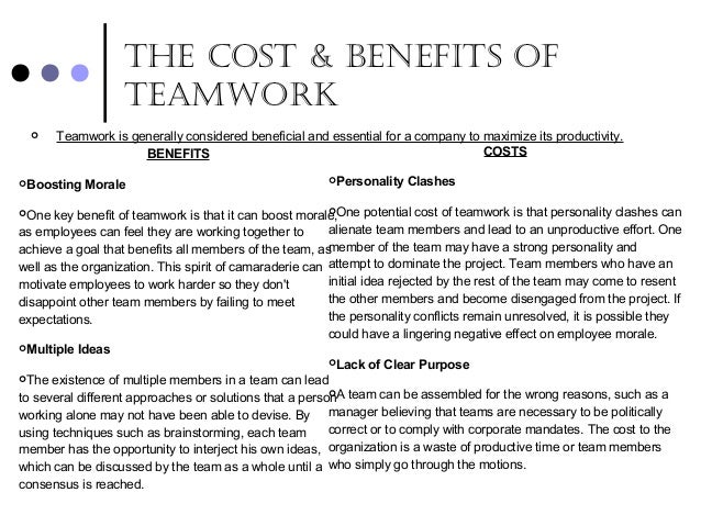 the importance of team work in international corporations benefits of working in a team