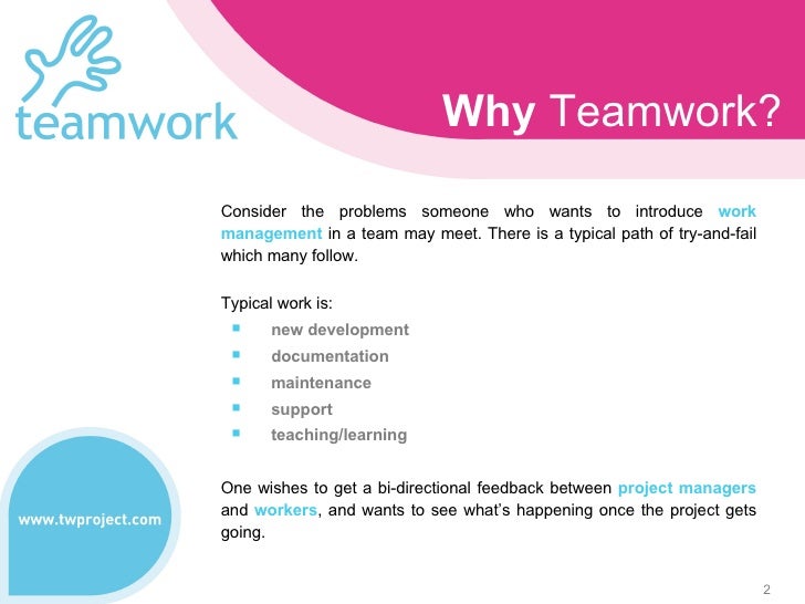 Teamwork features