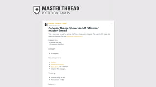 MASTER THREAD
POSTED ON TEAM P2
 