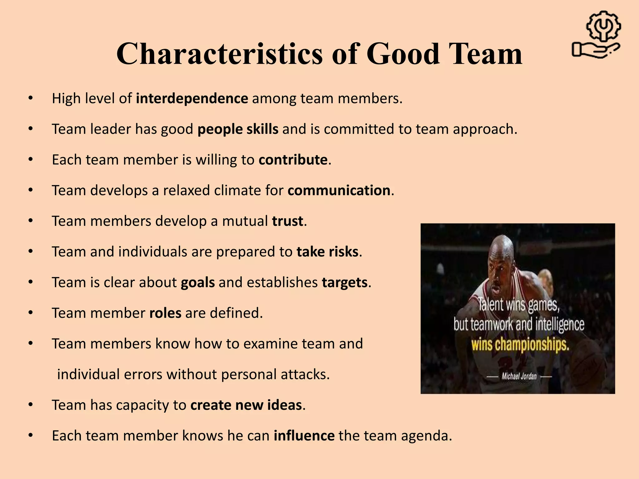 Teamwork and Harmony