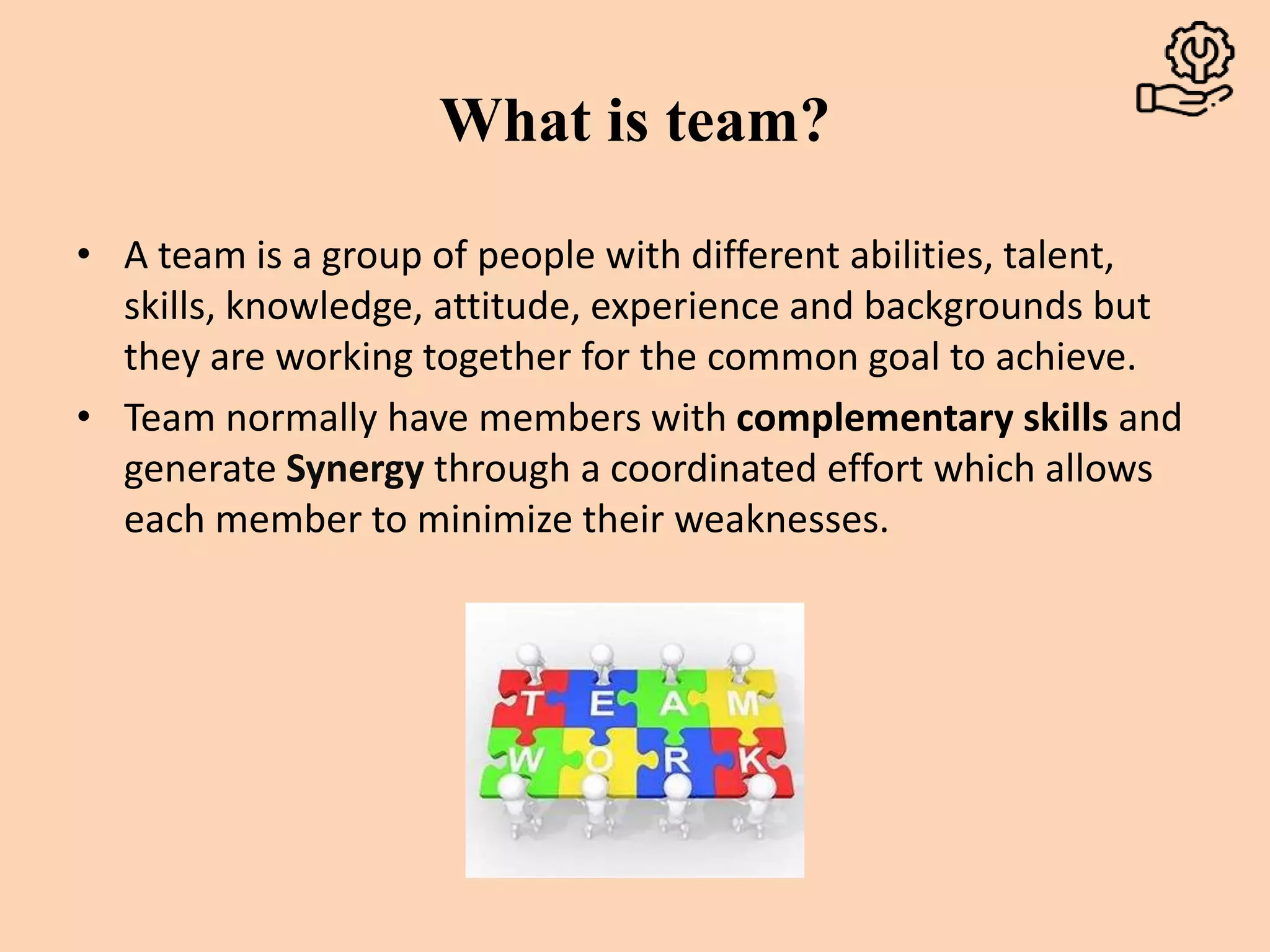 Teamwork and Harmony