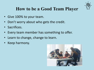 Teamwork and Harmony