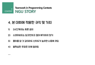 두 번째 startlink.live: 장홍준 (hongjun7) - Teamwork in Programming Contests
