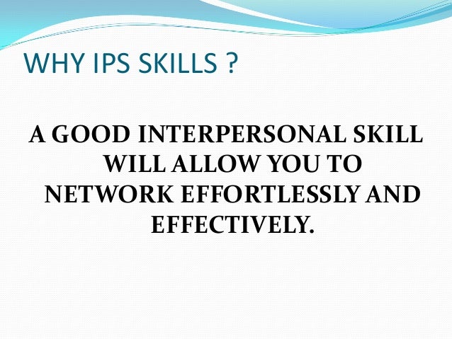 what are some interpersonal skills
