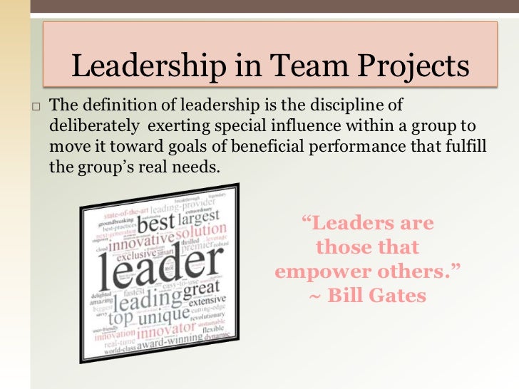 leadership within the group leadership within the group