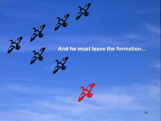 And he must leave the formation... 