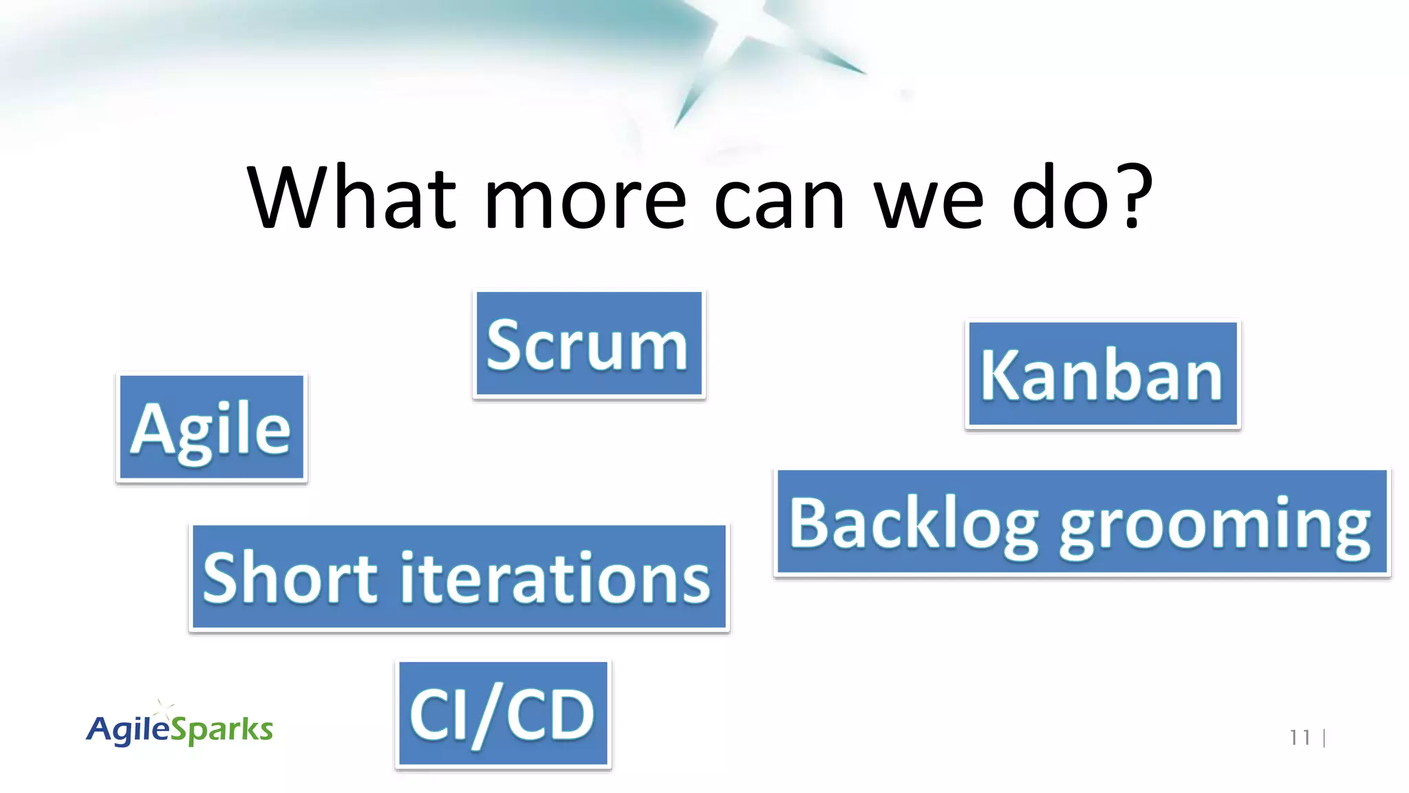 11 |
What more can we do?
 