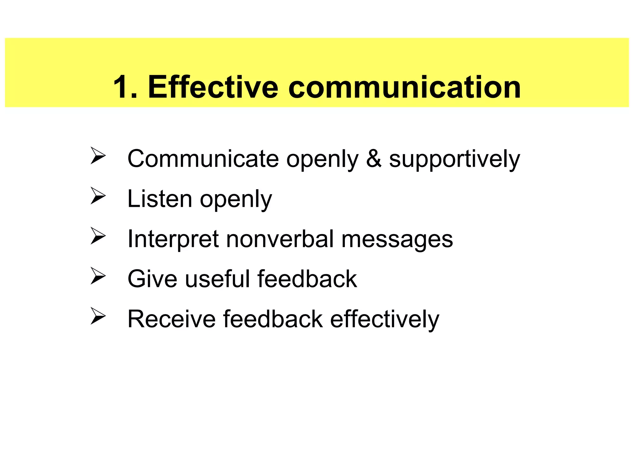 A few TEAMWORK guidelines…
1.
2.
3.
4.
5.

16

Effective communication
Team Working Agreement
Effective meetings
Project management
Conflict management

 