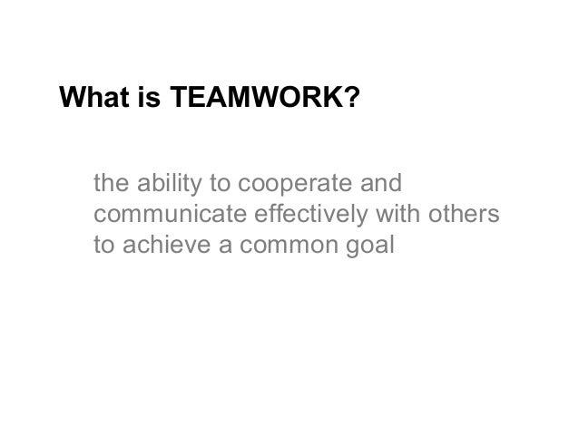 teamwork presentation