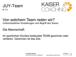 Zielsetzung, Motivation und Performance des Teams entwickeln 