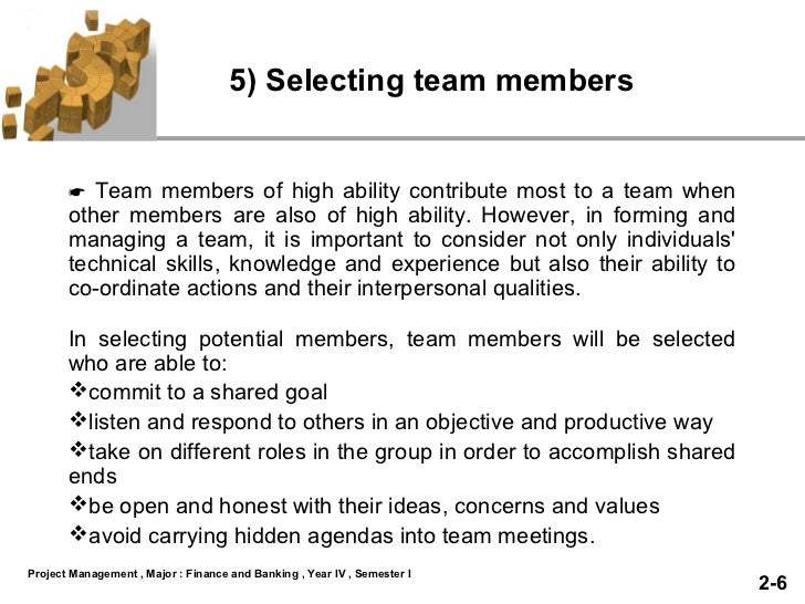 ability to work in a team