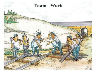 Teamwork - a lighthearted way to show how easily it can all go so wrong!