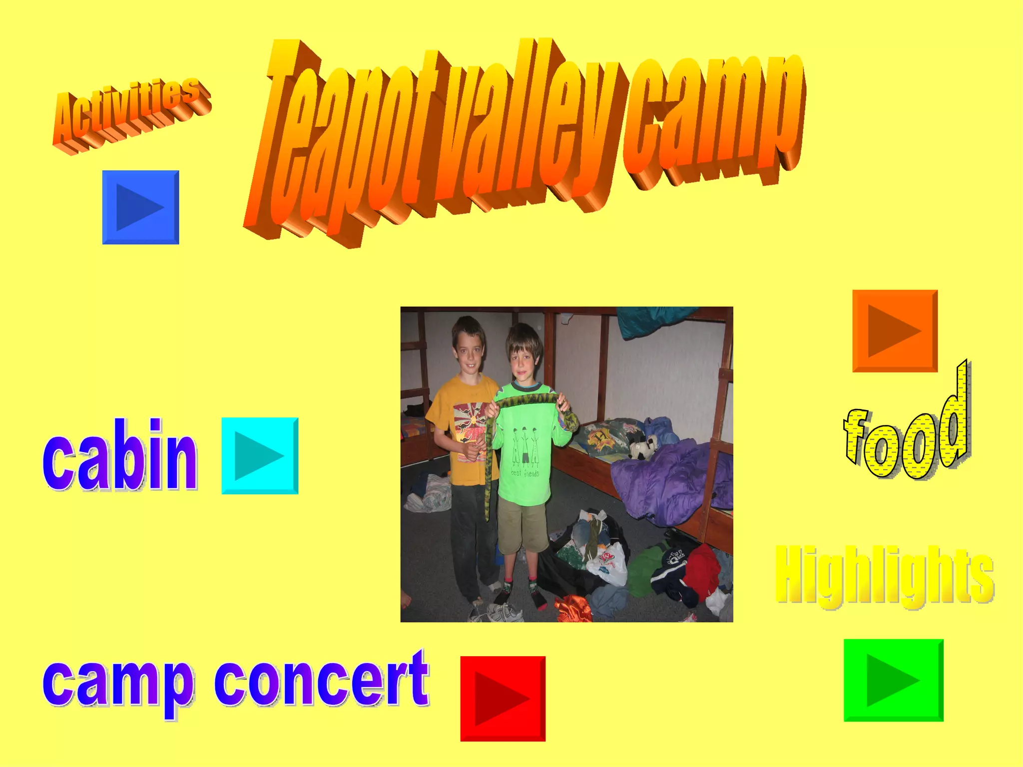 Teapot Valley Camp Albie PPT