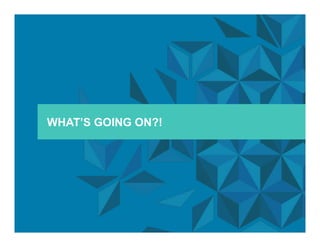 4 © Jive confidential
WHAT’S GOING ON?!
 