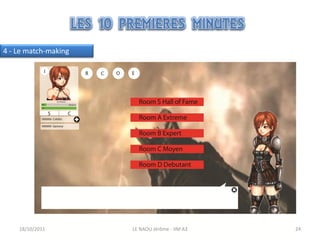 4 - Le match-making




    18/10/2011        LE NAOU Jérôme - IIM A3   24
 