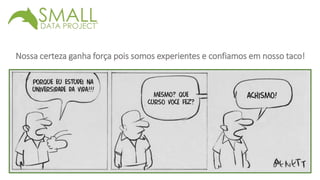 Nossa certeza ganha força pois somos experientes e confiamos em nosso taco! 
 