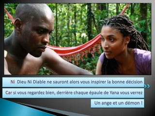 Ni  Dieu Ni Diable ne sauront alors vous inspirer la bonne décisionCar si vous regardez bien, derrière chaque épaule de Yana vous verrez Un ange et un démon !