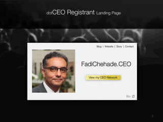 dotCEO

Registrant Landing Page

7

 