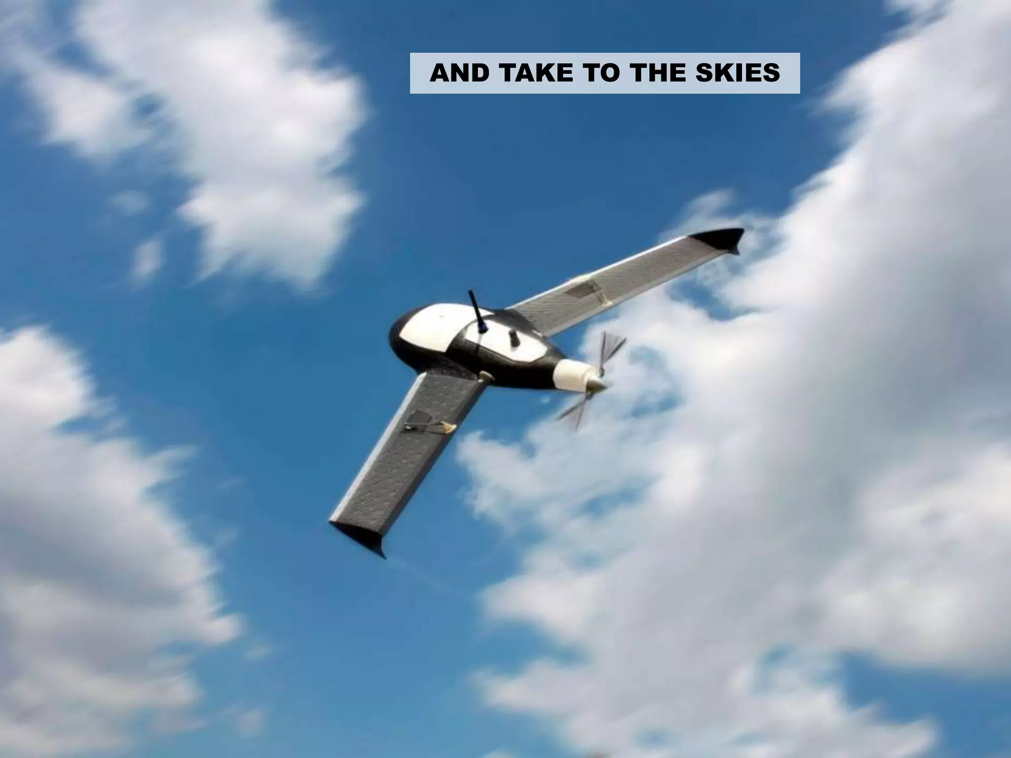 AND TAKE TO THE SKIES