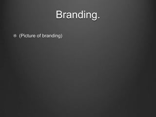 Branding.(Picture of branding)