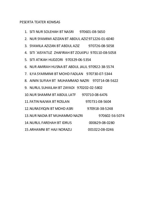 Teater komsas cempaka berdarah(2013)