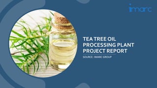TEATREE OIL
PROCESSING PLANT
PROJECT REPORT
SOURCE: IMARC GROUP
 