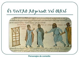 El teatro romano: las obras
Personajes de comedia
 