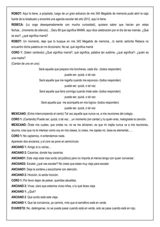 Teatro al día de la madre madre en peligro de extinción | PDF