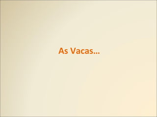 As Vacas…
 
